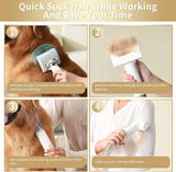 Pet Grooming Kit 5-in-1 - Low Noise Vacuum Hair Remover