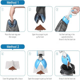 Heavy-Duty Pet Pooper Scooper with Trash Bag Holder - Non-Breakable Design