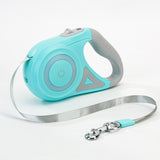 multi-functional retractable leash with built-in LED spotlight and collar