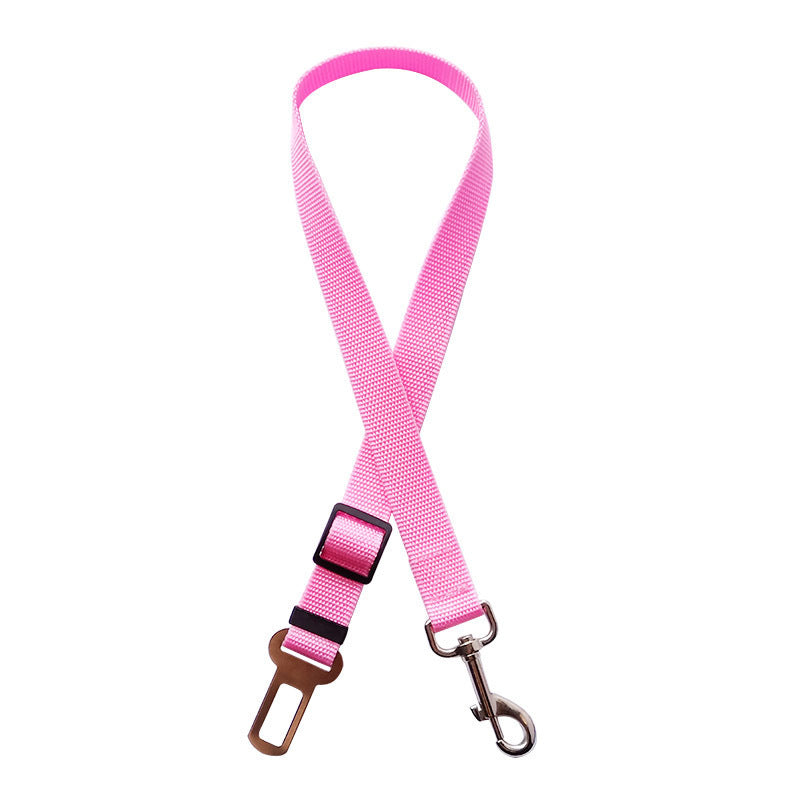 djustable Pet Car Seat Belt – Safety Harness Lead Clip for Dogs & Cats”