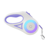 multi-functional retractable leash with built-in LED spotlight and collar