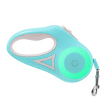 multi-functional retractable leash with built-in LED spotlight and collar