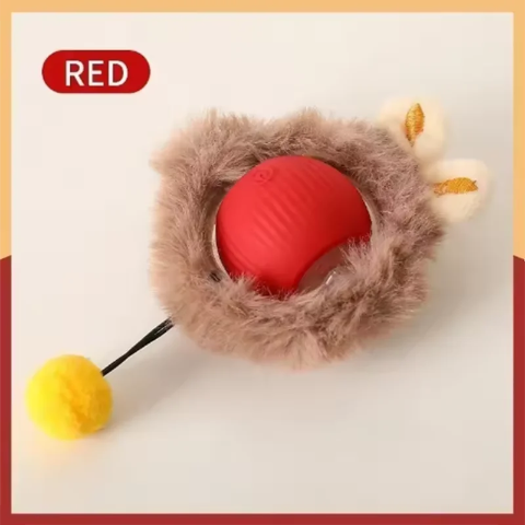 Smart Cat Interactive Ball Toy - USB Rechargeable Rolling Ball with Tail